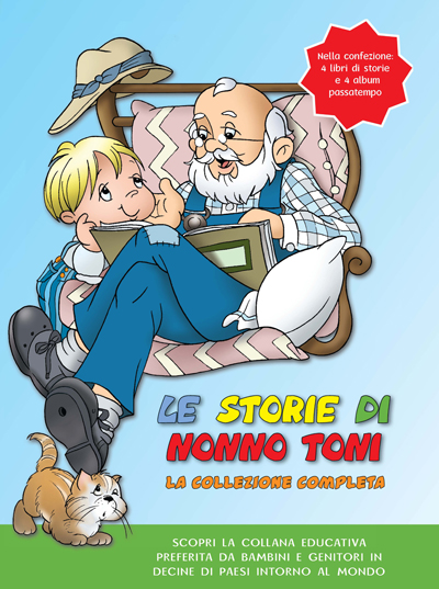 cofanetto "Le storie di Nonno Toni - La collezione completa" di Katiuscia Giusti copyright Produzioni Aurora sas