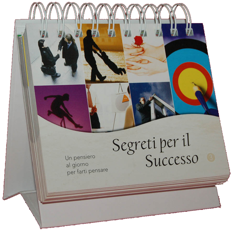 esempio libro di citazioni giornaliere da tavolo di Maria Fontaine 'segreti per il successo' anedotti ispiranti #3 copertina copyright Produzioni Aurora sas
