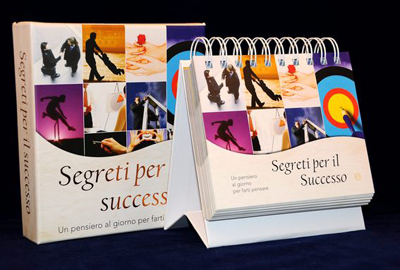 esempio libro di citazioni giornaliere da tavolo di Maria Fontaine 'segreti per il successo' anedotti ispiranti #3 copertina copyright Produzioni Aurora sas